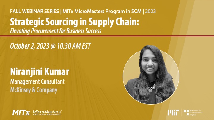 Image of speaker with the event title