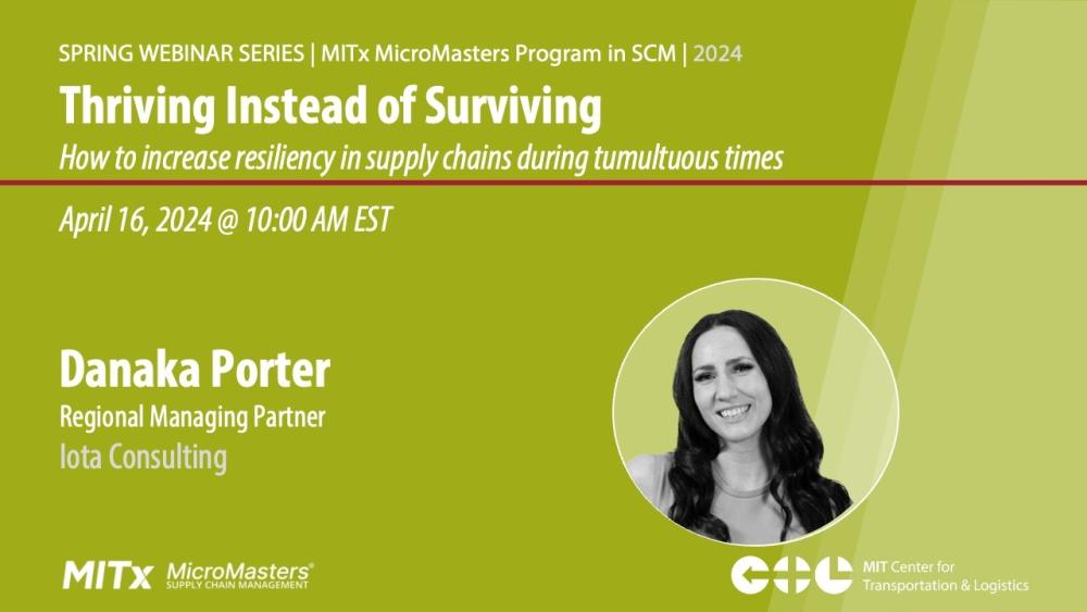 Thriving Instead of Surviving:How to increase resiliency in supply chains during tumultuous times