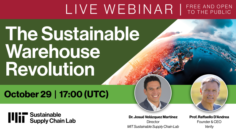 The Sustainable Warehouse Revolution | October 29 | 17:00 UTC