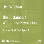 The Sustainable Warehouse Revolution | October 29 | 16:00 UTC