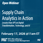 Supply Chain Analytics in Action | February 17, 2026 | 11 am ET